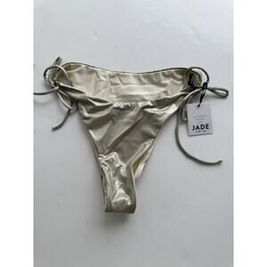 Jade Swim Women's Lilah Bikini Bottom in Sea Salt Gloss Medium NWT!
